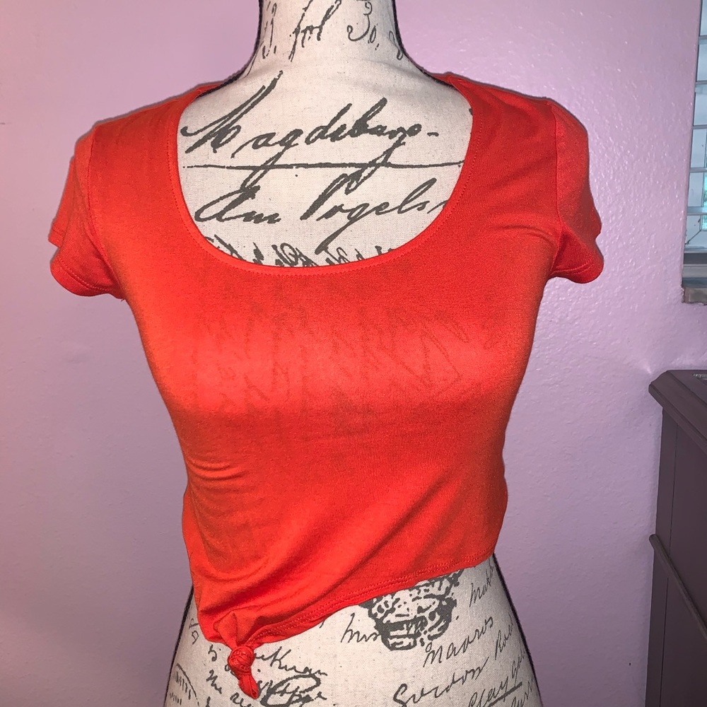 Charlotte Russe Knot Crop Top